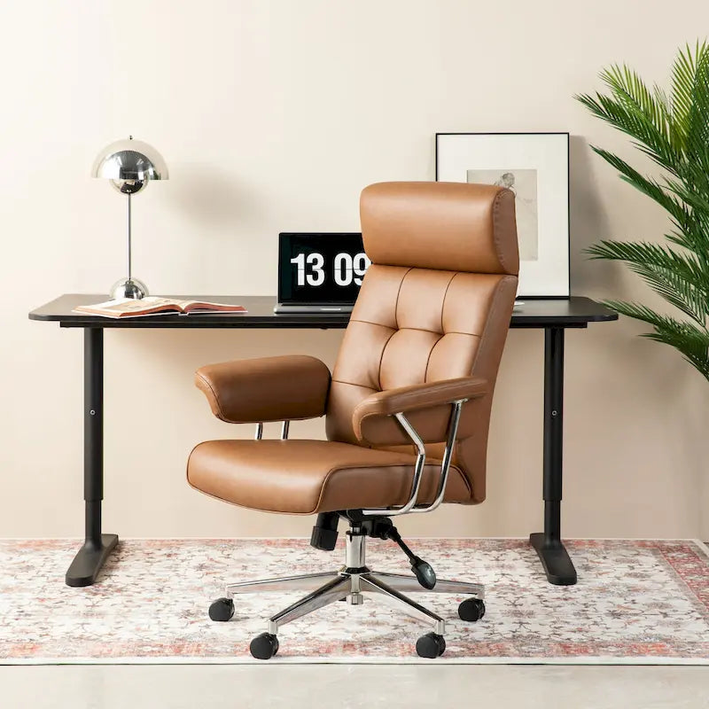 High- PU Leather Chair Height Adjustable