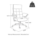 High- PU Leather Chair Height Adjustable