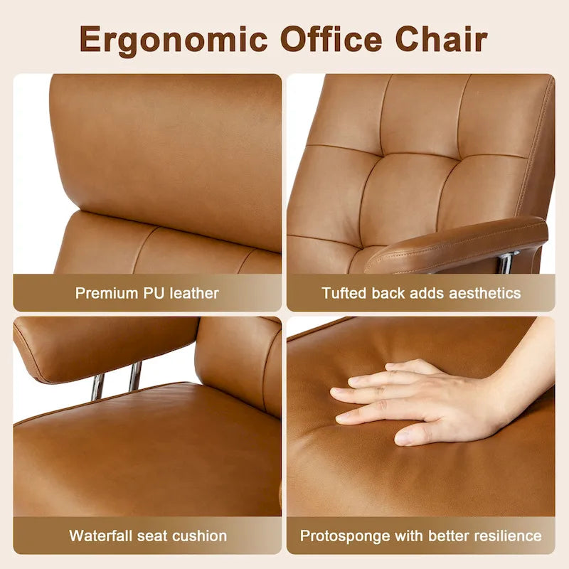 High- PU Leather Chair Height Adjustable