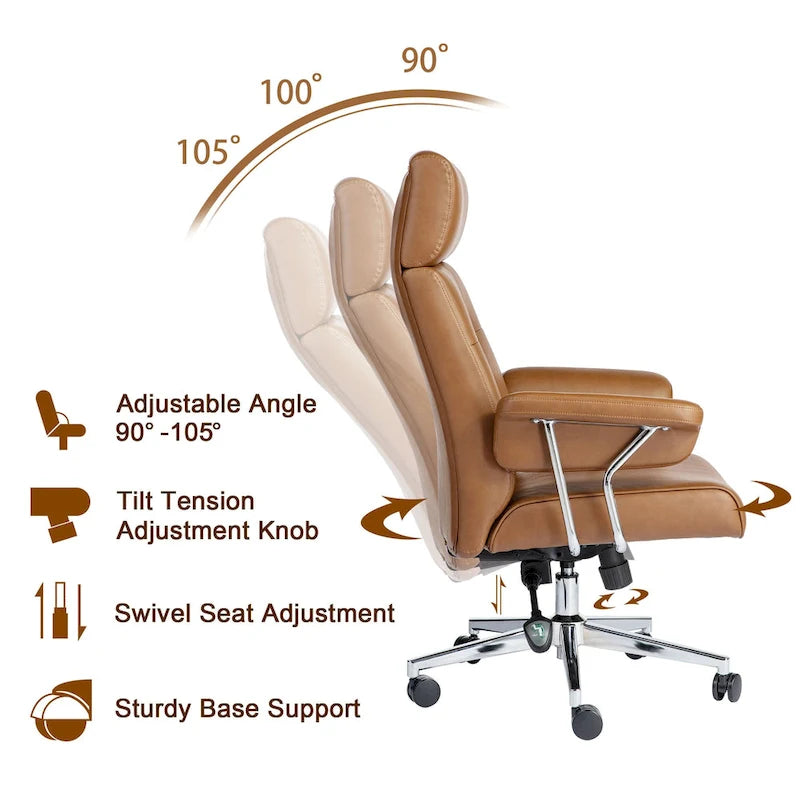 High- PU Leather Chair Height Adjustable