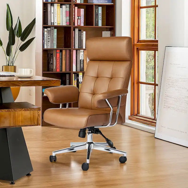 High- PU Leather Chair Height Adjustable