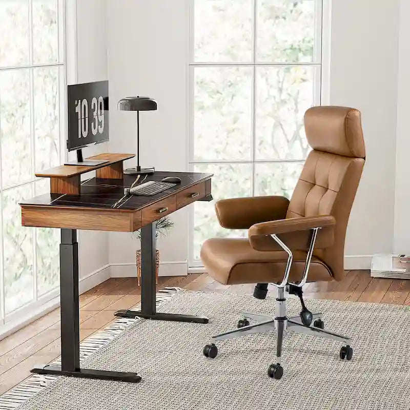 High- PU Leather Chair Height Adjustable