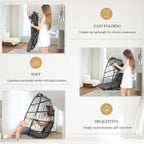 Indoor Luxury Hanging Chair Stand, 350 lbs Outdoor Chair with No Stand, Swing Chair Stand