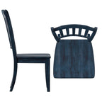 Slat Wood Dining Chairs ( 2)