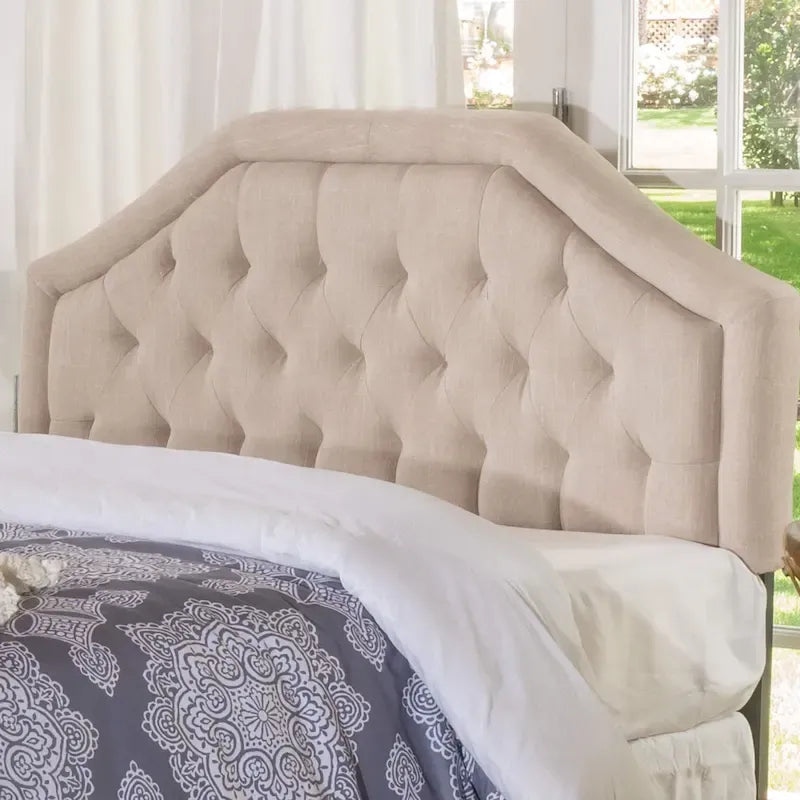 Adjustable Full/ Tufted Headboard by Home
