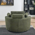 Cuddle Barrel Chair with moon storage ottoman