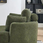 Cuddle Barrel Chair with moon storage ottoman