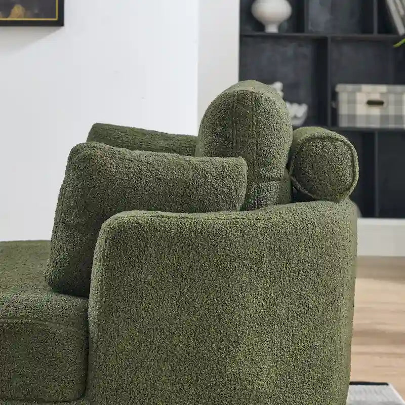 Cuddle Barrel Chair with moon storage ottoman
