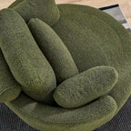 Cuddle Barrel Chair with moon storage ottoman