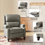 Mid-Century Modern Leather Recliner Nail Trim 2 by