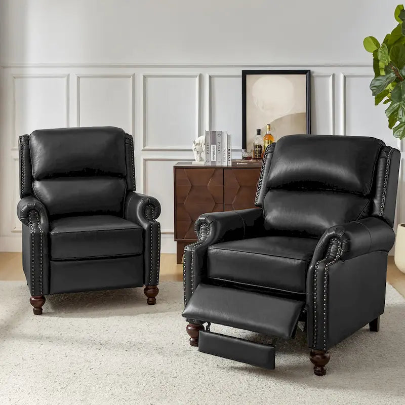 Mid-Century Modern Leather Recliner Nail Trim 2 by