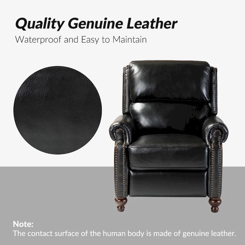 Mid-Century Modern Leather Recliner Nail Trim 2 by