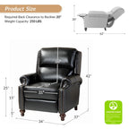Mid-Century Modern Leather Recliner Nail Trim 2 by