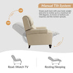 Mid-Century Modern Leather Recliner Nail Trim 2 by