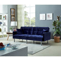 75.6 Lovely Velvet Convertible Sleeper Sofa Bed Seats