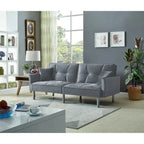 75.6 Lovely Velvet Convertible Sleeper Sofa Bed Seats