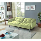 75.6 Lovely Velvet Convertible Sleeper Sofa Bed Seats