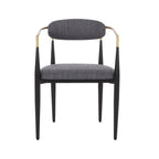 Modern Industrial Dining Chairs ( 2) with Iron by Home