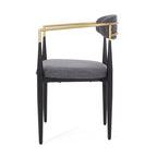 Modern Industrial Dining Chairs ( 2) with Iron by Home