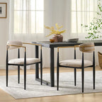 Modern Industrial Dining Chairs ( 2) with Iron by Home