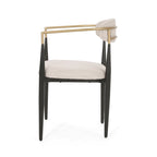 Modern Industrial Dining Chairs ( 2) with Iron by Home