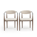 Modern Industrial Dining Chairs ( 2) with Iron by Home