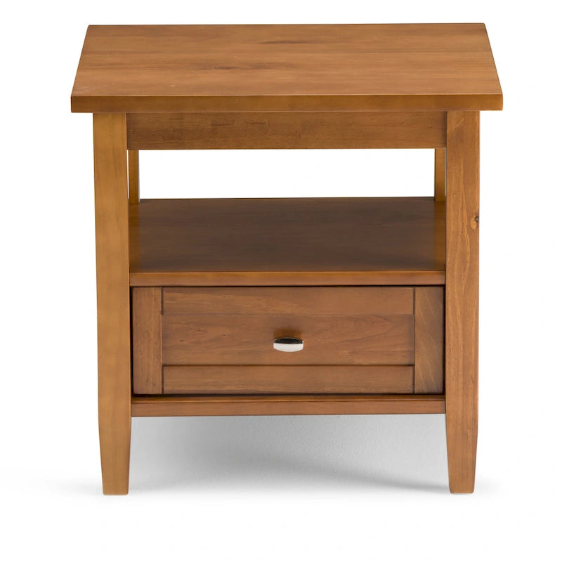 20 inch Wide Rectangle Transitional Side Table - 20 inch Wide