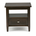 20 inch Wide Rectangle Transitional Side Table - 20 inch Wide