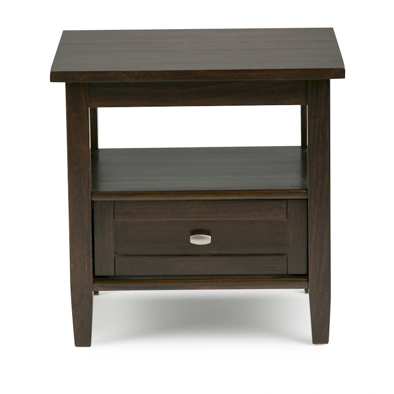 20 inch Wide Rectangle Transitional Side Table - 20 inch Wide