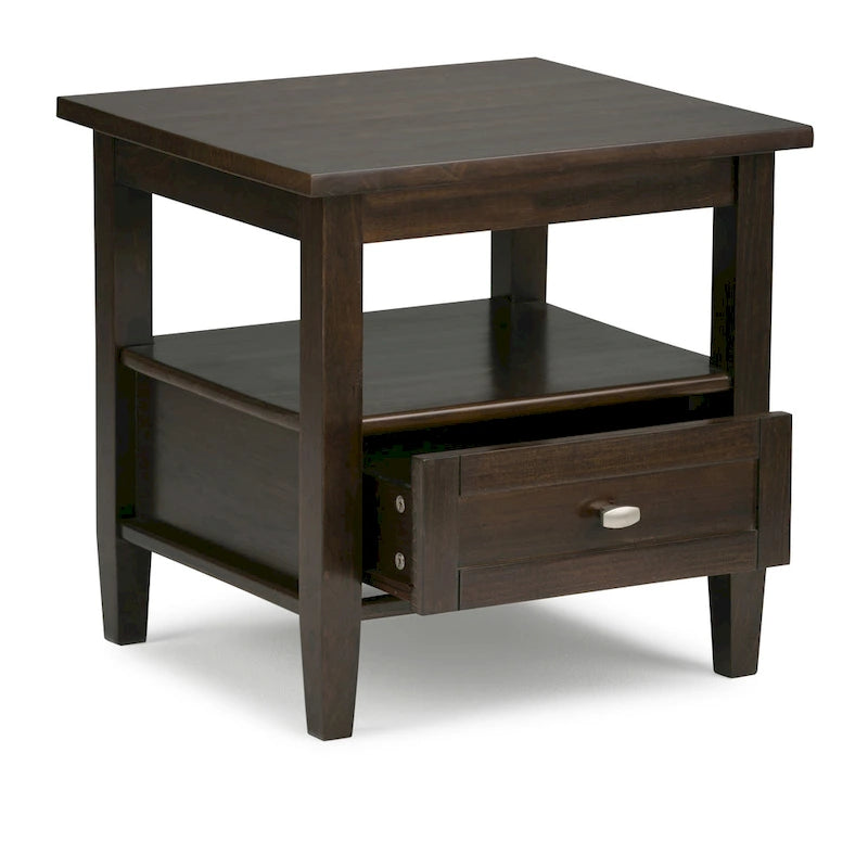 20 inch Wide Rectangle Transitional Side Table - 20 inch Wide