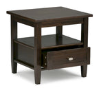 20 inch Wide Rectangle Transitional Side Table - 20 inch Wide