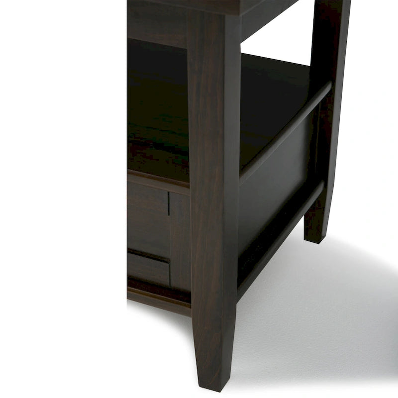20 inch Wide Rectangle Transitional Side Table - 20 inch Wide