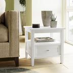 20 inch Wide Rectangle Transitional Side Table - 20 inch Wide
