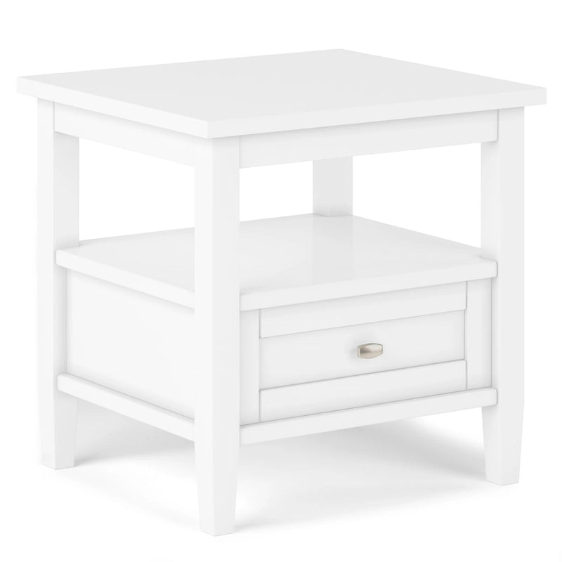 20 inch Wide Rectangle Transitional Side Table - 20 inch Wide