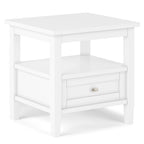 20 inch Wide Rectangle Transitional Side Table - 20 inch Wide