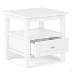 20 inch Wide Rectangle Transitional Side Table - 20 inch Wide