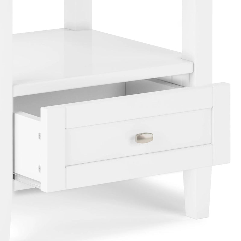 20 inch Wide Rectangle Transitional Side Table - 20 inch Wide