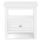 20 inch Wide Rectangle Transitional Side Table - 20 inch Wide