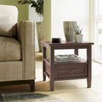 20 inch Wide Rectangle Transitional Side Table - 20 inch Wide