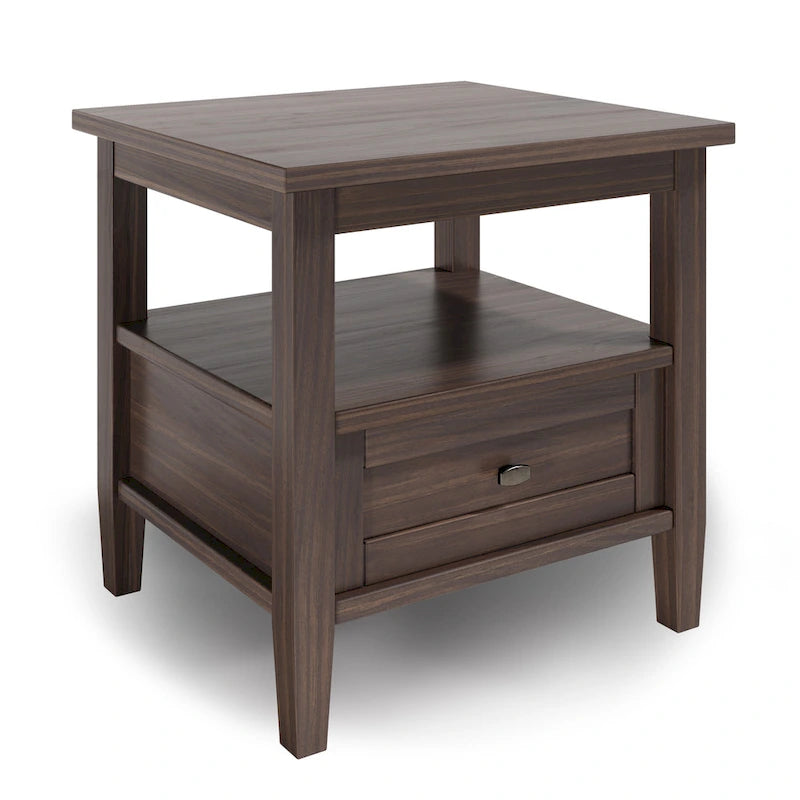 20 inch Wide Rectangle Transitional Side Table - 20 inch Wide