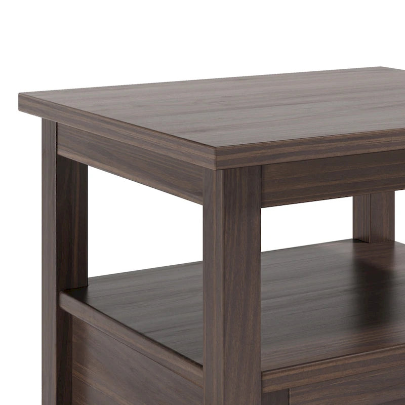 20 inch Wide Rectangle Transitional Side Table - 20 inch Wide