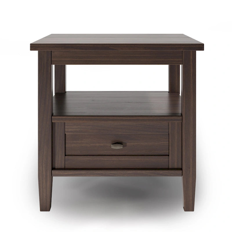 20 inch Wide Rectangle Transitional Side Table - 20 inch Wide