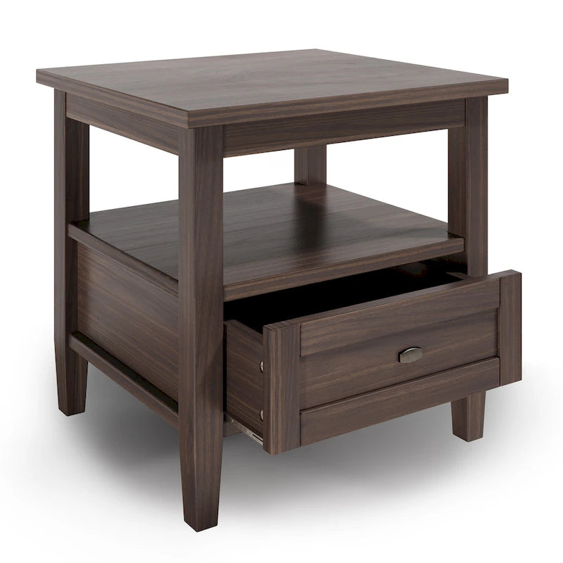 20 inch Wide Rectangle Transitional Side Table - 20 inch Wide