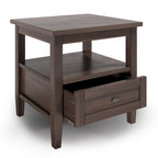 20 inch Wide Rectangle Transitional Side Table - 20 inch Wide