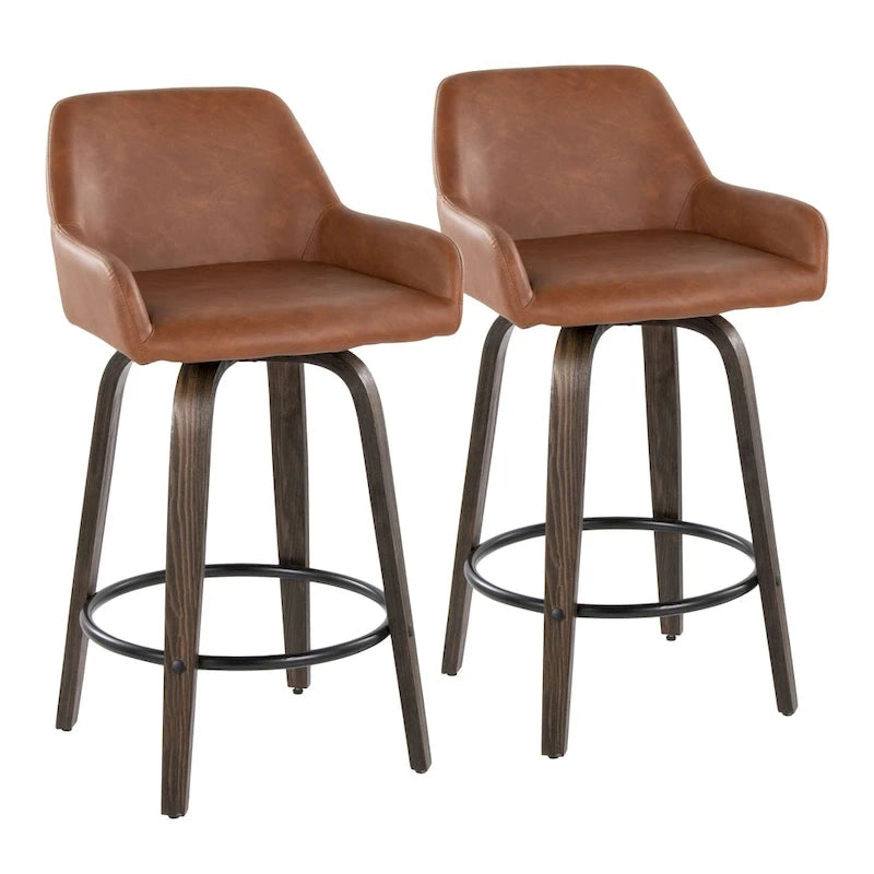 26 -Height Counter Stool with Wood ( 2)