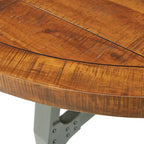 Round Dining/Gathering Table - amber/ graphite