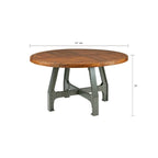 Round Dining/Gathering Table - amber/ graphite