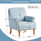 Accent Sofa Club Chair with Legs for Living Room