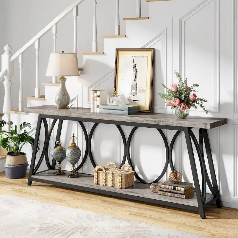 70.9 inch Extra Console Table Sofa Accent Table for Living Room