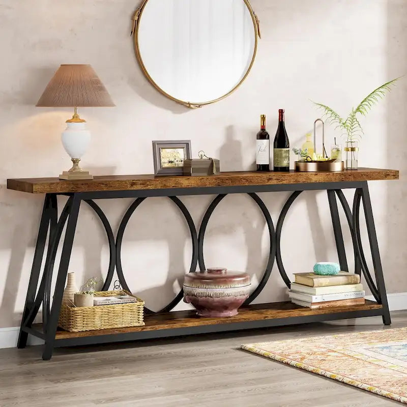 70.9 inch Extra Console Table Sofa Accent Table for Living Room